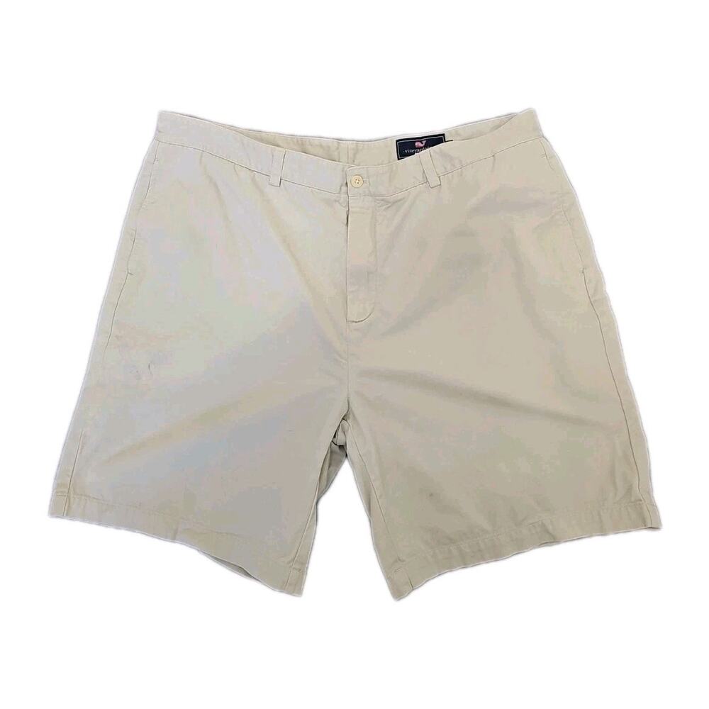 Vineyard Vines Shorts Mens 42W Chino Beige Preppy Pockets Hiking Fishing Hunting